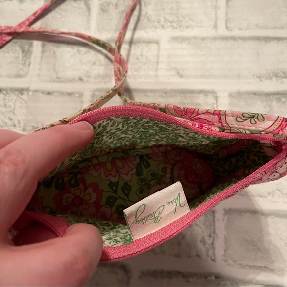 PREOWNED VERA BRADLEY PINK FLORAL LONG STRAP PURSE - Picture 5 of 5
